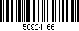 Código de barras (EAN, GTIN, SKU, ISBN): '50924166'