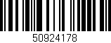 Código de barras (EAN, GTIN, SKU, ISBN): '50924178'