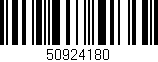 Código de barras (EAN, GTIN, SKU, ISBN): '50924180'