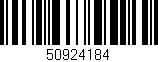 Código de barras (EAN, GTIN, SKU, ISBN): '50924184'
