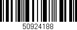 Código de barras (EAN, GTIN, SKU, ISBN): '50924188'