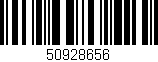 Código de barras (EAN, GTIN, SKU, ISBN): '50928656'