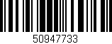 Código de barras (EAN, GTIN, SKU, ISBN): '50947733'