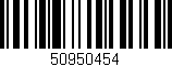 Código de barras (EAN, GTIN, SKU, ISBN): '50950454'