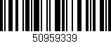 Código de barras (EAN, GTIN, SKU, ISBN): '50959339'