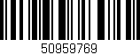 Código de barras (EAN, GTIN, SKU, ISBN): '50959769'