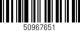 Código de barras (EAN, GTIN, SKU, ISBN): '50967651'