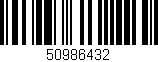 Código de barras (EAN, GTIN, SKU, ISBN): '50986432'