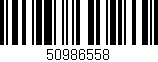 Código de barras (EAN, GTIN, SKU, ISBN): '50986558'