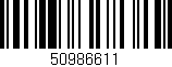 Código de barras (EAN, GTIN, SKU, ISBN): '50986611'