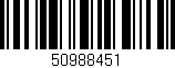 Código de barras (EAN, GTIN, SKU, ISBN): '50988451'