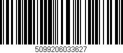 Código de barras (EAN, GTIN, SKU, ISBN): '5099206033627'