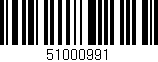 Código de barras (EAN, GTIN, SKU, ISBN): '51000991'