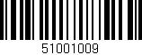Código de barras (EAN, GTIN, SKU, ISBN): '51001009'