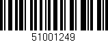 Código de barras (EAN, GTIN, SKU, ISBN): '51001249'