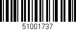 Código de barras (EAN, GTIN, SKU, ISBN): '51001737'