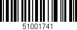 Código de barras (EAN, GTIN, SKU, ISBN): '51001741'
