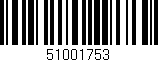 Código de barras (EAN, GTIN, SKU, ISBN): '51001753'