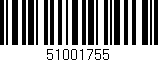 Código de barras (EAN, GTIN, SKU, ISBN): '51001755'