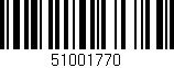 Código de barras (EAN, GTIN, SKU, ISBN): '51001770'