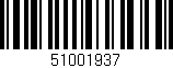 Código de barras (EAN, GTIN, SKU, ISBN): '51001937'
