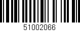 Código de barras (EAN, GTIN, SKU, ISBN): '51002066'
