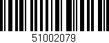 Código de barras (EAN, GTIN, SKU, ISBN): '51002079'
