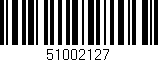 Código de barras (EAN, GTIN, SKU, ISBN): '51002127'