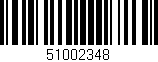 Código de barras (EAN, GTIN, SKU, ISBN): '51002348'
