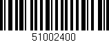 Código de barras (EAN, GTIN, SKU, ISBN): '51002400'
