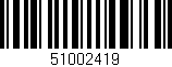 Código de barras (EAN, GTIN, SKU, ISBN): '51002419'