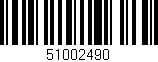 Código de barras (EAN, GTIN, SKU, ISBN): '51002490'