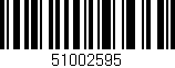 Código de barras (EAN, GTIN, SKU, ISBN): '51002595'