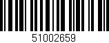 Código de barras (EAN, GTIN, SKU, ISBN): '51002659'