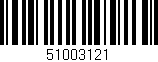 Código de barras (EAN, GTIN, SKU, ISBN): '51003121'