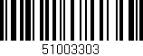 Código de barras (EAN, GTIN, SKU, ISBN): '51003303'