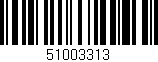 Código de barras (EAN, GTIN, SKU, ISBN): '51003313'