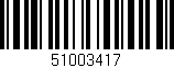 Código de barras (EAN, GTIN, SKU, ISBN): '51003417'