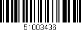 Código de barras (EAN, GTIN, SKU, ISBN): '51003436'
