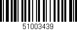 Código de barras (EAN, GTIN, SKU, ISBN): '51003439'