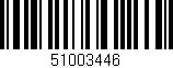 Código de barras (EAN, GTIN, SKU, ISBN): '51003446'