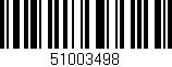 Código de barras (EAN, GTIN, SKU, ISBN): '51003498'