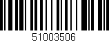 Código de barras (EAN, GTIN, SKU, ISBN): '51003506'