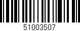 Código de barras (EAN, GTIN, SKU, ISBN): '51003507'