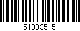 Código de barras (EAN, GTIN, SKU, ISBN): '51003515'