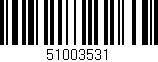 Código de barras (EAN, GTIN, SKU, ISBN): '51003531'