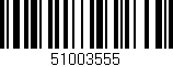 Código de barras (EAN, GTIN, SKU, ISBN): '51003555'