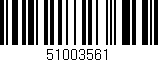 Código de barras (EAN, GTIN, SKU, ISBN): '51003561'