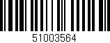 Código de barras (EAN, GTIN, SKU, ISBN): '51003564'