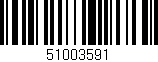 Código de barras (EAN, GTIN, SKU, ISBN): '51003591'